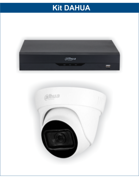 KIT DAHUA, DAH-A1IEXT2D60B, DVR + 1xCAMERA, 2MP, IR 60m