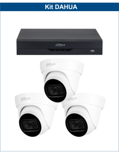 KIT DAHUA, DAH-A3IEXT2D60B, DVR + 3xCAMERA, 2MP, IR 60m