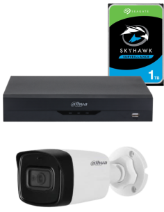 KIT DAHUA, DAH-A1IEXT2B80P, DVR + HDD + 1xCAMERA, 2MP, IR 80m 2