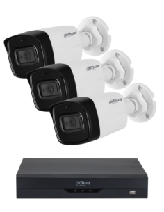 KIT DAHUA, DAH-A3IEXT2B80B, DVR + 3xCAMERA, 2MP, IR 80m 2