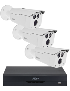 KIT DAHUA, DAH-A3IEXT2B80B, DVR + 3xCAMERA, 2MP, IR 80m 2