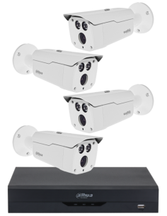 KIT DAHUA, DAH-A4IEXT2B80B, DVR + 4xCAMERA, 2MP, IR 80m 2