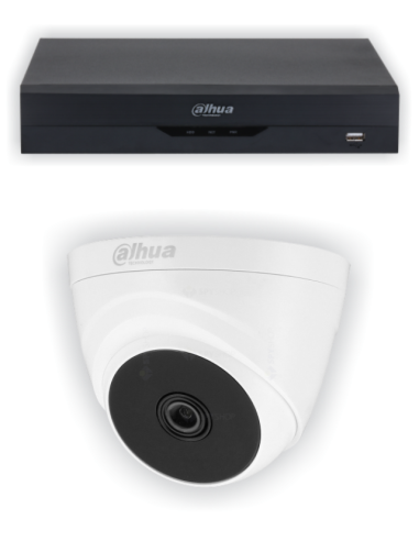 KIT DAHUA, DAH-A1IEXT2D20B, DVR + 1xCAMERA, 2MP, IR 20m