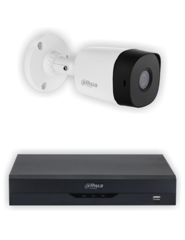 KIT DAHUA, DAH-A1IEXT2B20B, DVR + 1xCAMERA, 2MP, IR 20m