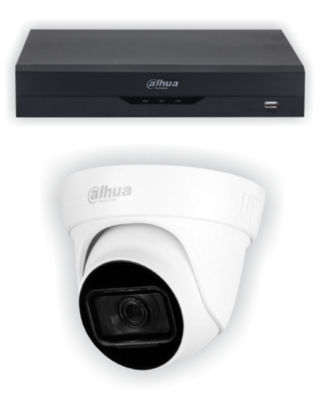 KIT DAHUA, DAH-A1IEXT2D60B, DVR + 1xCAMERA, 2MP, IR 60m