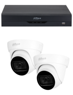 KIT DAHUA, DAH-A2IEXT2D60B, DVR + 2xCAMERA, 2MP, IR 60m 2