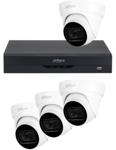 KIT DAHUA, DAH-A4IEXT2D60B, DVR + 4xCAMERA, 2MP, IR 60m 2