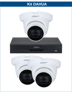 KIT DAHUA, DAH-A3IEXT2D30B, DVR + 3xCAMERA, 2MP, IR 30m