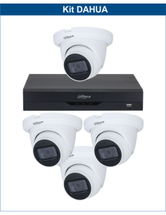 KIT DAHUA, DAH-A4IEXT2D60B, DVR + 4xCAMERA, 2MP, IR 60m