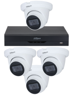 KIT DAHUA, DAH-A4IEXT2D60B, DVR + 4xCAMERA, 2MP, IR 60m 2
