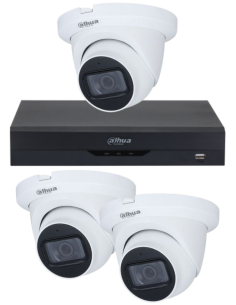 KIT DAHUA, DAH-A3IEXT2D60B, DVR + 3xCAMERA, 2MP, IR 60m 2