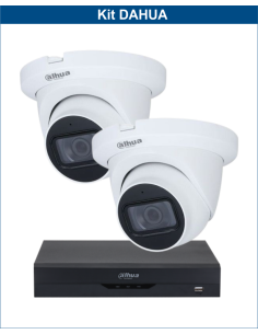 KIT DAHUA, DAH-A2IEXT2D60B, DVR + 2xCAMERA, 2MP, IR 60m