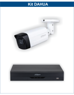 KIT DAHUA, DAH-A1IEXT2B80B, DVR + 1xCAMERA, 2MP, IR 80m
