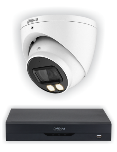 KIT DAHUA, DAH-A1IEXT2D40B, DVR + 1xCAMERA, 2MP, IR 40m