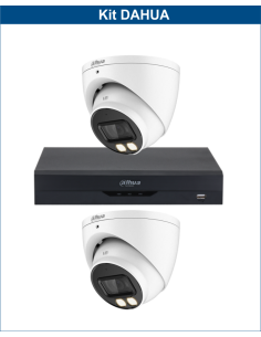 KIT DAHUA, DAH-A2IEXT2D40B, DVR + 2xCAMERA, 2MP, IR 40m