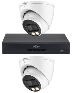 KIT DAHUA, DAH-A2IEXT2D40B, DVR + 2xCAMERA, 2MP, IR 40m 2