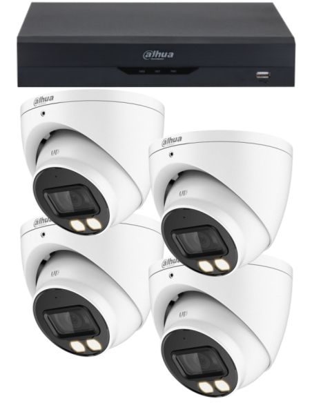 KIT DAHUA, DAH-A4IEXT2D40B, DVR + 4xCAMERA, 2MP, IR 40m