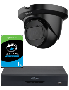KIT DAHUA, DAH-A1IEXT2D30P, DVR + HDD + 1xCAMERA, 2MP, IR 30m 2