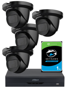KIT DAHUA, DAH-A4IEXT2D30P, DVR + HDD + 4xCAMERA, 2MP, IR 30m 2