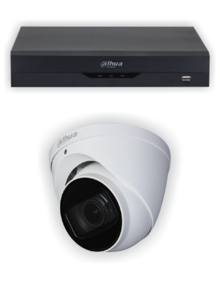 KIT DAHUA, DAH-A1IEXT2D50B, DVR + 1xCAMERA, 2MP, IR 50m