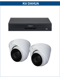 KIT DAHUA, DAH-A2IEXT2D50B, DVR + 2xCAMERA, 2MP, IR 50m