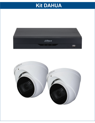 KIT DAHUA, DAH-A2IEXT2D50B, DVR + 2xCAMERA, 2MP, IR 50m
