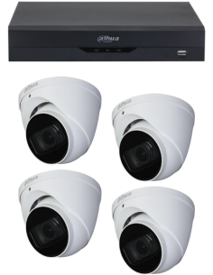 KIT DAHUA, DAH-A4IEXT2D50B, DVR + 4xCAMERA, 2MP, IR 50m 2