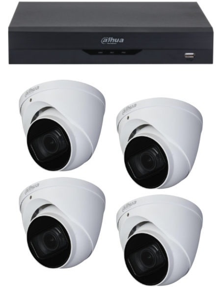 KIT DAHUA, DAH-A4IEXT2D50B, DVR + 4xCAMERA, 2MP, IR 50m