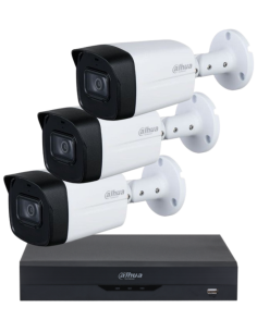 KIT DAHUA, DAH-A3IEXT2B60B, DVR + 3xCAMERA, 2MP, IR 60m 2