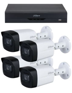KIT DAHUA, DAH-A4IEXT2B60B, DVR + 4xCAMERA, 2MP, IR 60m 2