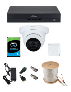 KIT DAHUA, DAH-A1IEXT2D30C, DVR + 1xCAMERA, 2MP, IR 30m 2