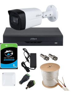 KIT DAHUA, DAH-A1IEXT2B60C, DVR + 1xCAMERA, 2MP, IR 60m 2