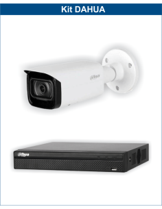 KIT DAHUA, DAH-IPP1IEXT2B40B, NVR + 1xCAMERA, 2MP, IR 40m
