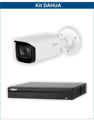 KIT DAHUA, DAH-IPP1IEXT2B40B, NVR + 1xCAMERA, 2MP, IR 40m