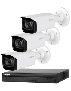 KIT DAHUA, DAH-IPP3IEXT2B40B, NVR + 3xCAMERA, 2MP, IR 40m 2