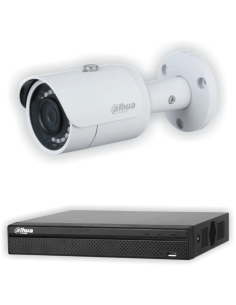 KIT DAHUA, DAH-IPP1IEXT2B30B, NVR + 1xCAMERA, 2MP, IR 30m 2