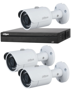 KIT DAHUA, DAH-IPP3IEXT2B30B, NVR + 3xCAMERA, 2MP, IR 30m 2