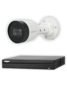 KIT DAHUA, DAH-IPP1IEXT2B30B, NVR + 1xCAMERA, 2MP, IR 30m 2