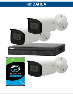 KIT DAHUA, DAH-IPP3IEXT2B50P, NVR + HDD + 3xCAMERA, 2MP, IR 50m