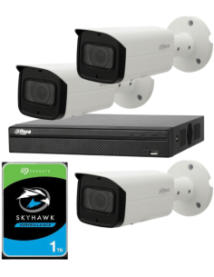 KIT DAHUA, DAH-IPP3IEXT2B50P, NVR + HDD + 3xCAMERA, 2MP, IR 50m 2
