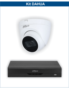 KIT DAHUA, DAH-A1IINT5D25B, DVR + 1xCAMERA, 5MP, IR 25m