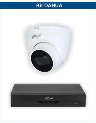 KIT DAHUA, DAH-A1IINT5D25B, DVR + 1xCAMERA, 5MP, IR 25m