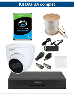 KIT DAHUA, DAH-A1IINT5D25C, DVR + HDD + 1xCAMERA, 5MP, IR 25m