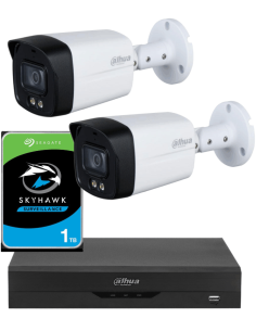 KIT DAHUA, DAH-A2IEXT5B40P, DVR + HDD + 2xCAMERA, 5MP, IR 40m 2