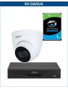 KIT DAHUA, DAH-A1IINT5D25P, DVR + HDD + 1xCAMERA, 5MP, IR 25m