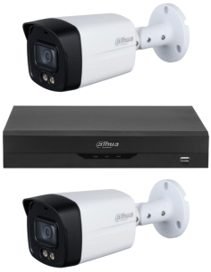 KIT DAHUA, DAH-A2IEXT5B40B, DVR + 2xCAMERA, 5MP, IR 40m 2