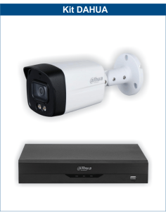 KIT DAHUA, DAH-A1IEXT5B40B, DVR + 1xCAMERA, 5MP, IR 40m