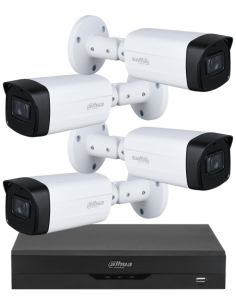 KIT DAHUA, DAH-A4IEXT5B80B, DVR + 4xCAMERA, 5MP, IR 80m 2
