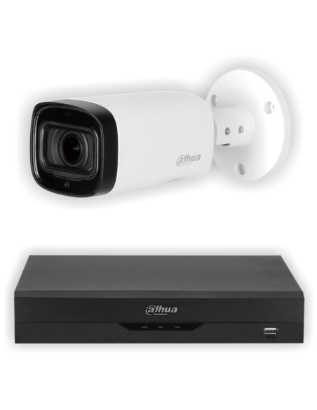 KIT DAHUA, DAH-A1IEXT5B60B, DVR + 1xCAMERA, 5MP, IR 60m