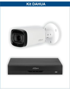 KIT DAHUA, DAH-A1IEXT5B60B, DVR + 1xCAMERA, 5MP, IR 60m